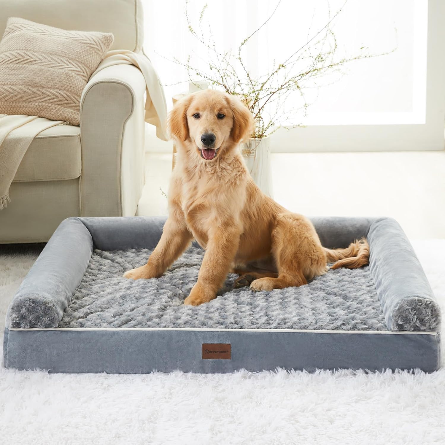 BFPETHOME - Camas ortopédicas para perros grandes, cama para perros medianos y...