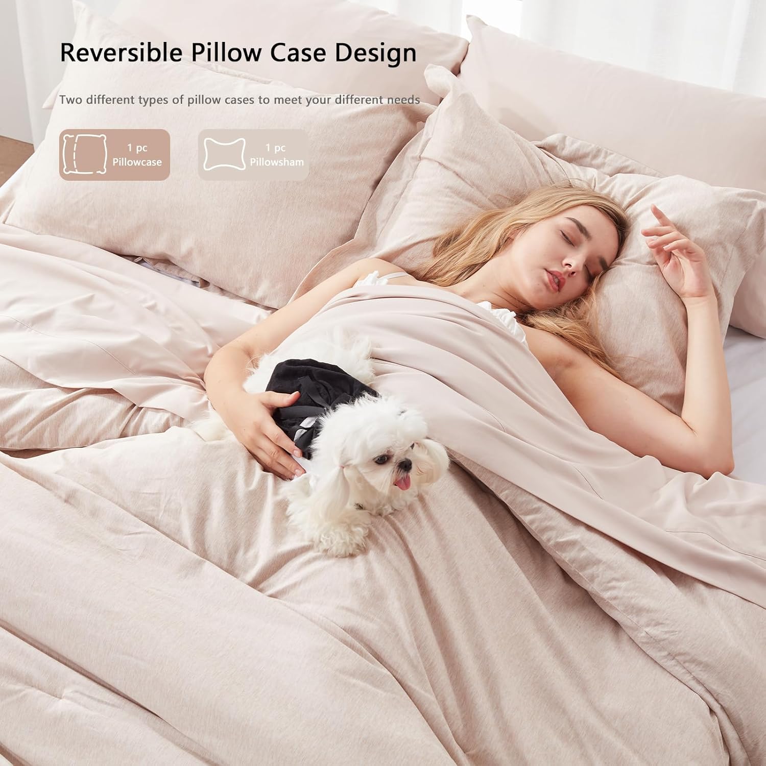 UNILIBRA Bed in a Bag - Juego de edredón tamaño individual de 5 piezas, suave...