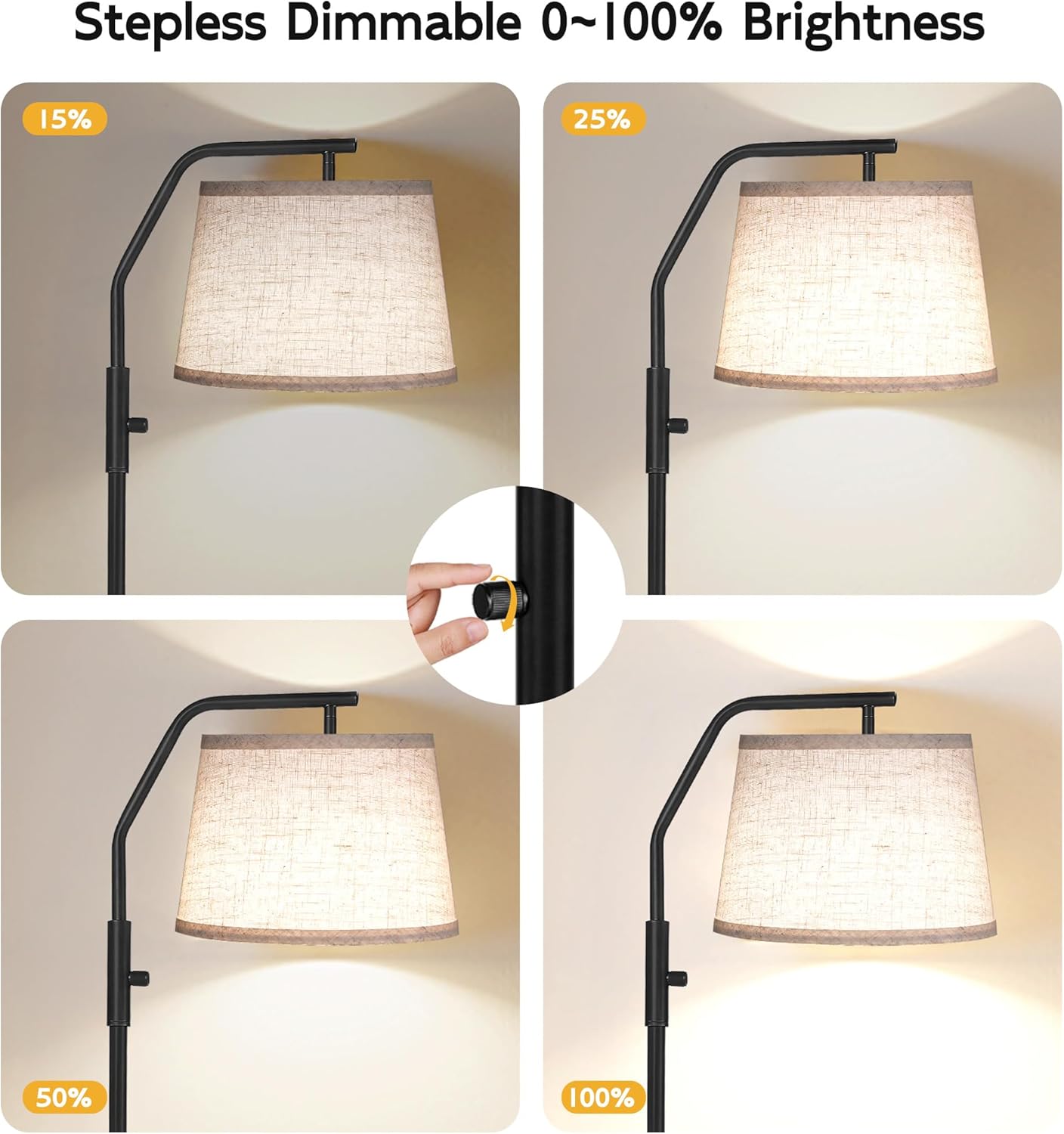 Lámpara de Pie para Sala, Bombilla de 9 W