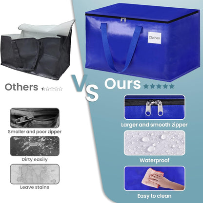 Bolsas de mudanza resistentes con cremalleras fuertes y asas, suministros de