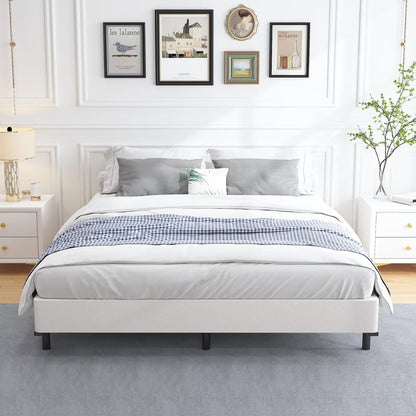 Base de cama California King de 5 pulgadas, base de colchón con marco de metal