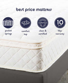 Best Price Mattress, colchón con resortes independientes icoil de 8 pulgadas -...