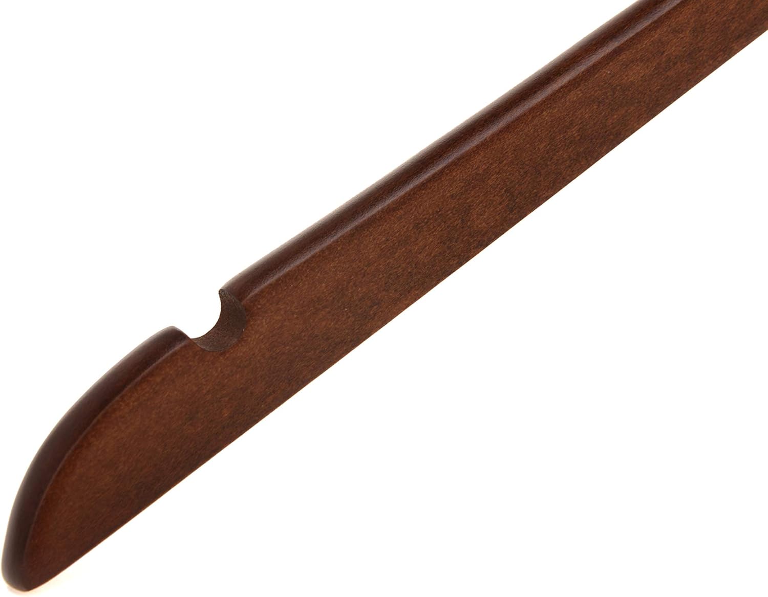 Perchas de madera semicurvadas de calidad, paquete de 10 perchas de madera