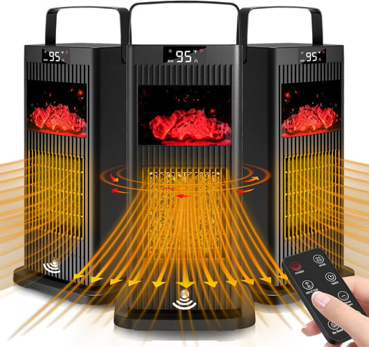 Space Heater 2024 New Version, Space Heater Indoor with Infrared Sensor & Mini