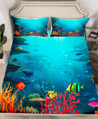 Underwater World - Juego de ropa de cama 3D con diseño de tortuga marina y...