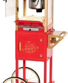 Nostalgia Máquina para hacer palomitas de maíz, carrito profesional con...
