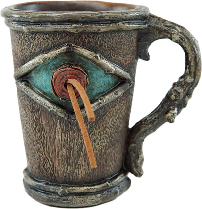 Rústico Southwestern Old World Country Bullseye turquesa con bordes de madera