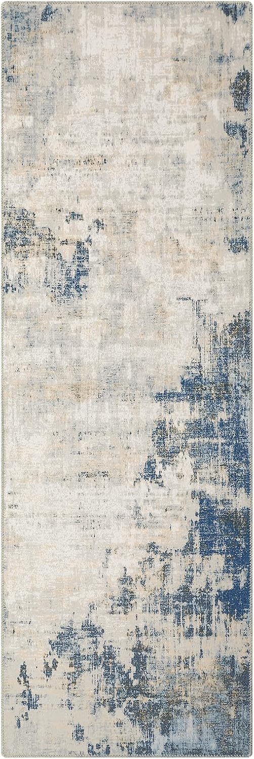 Zacoo Alfombra de pasillo de 6 pies, antideslizante, lavable, oriental,...