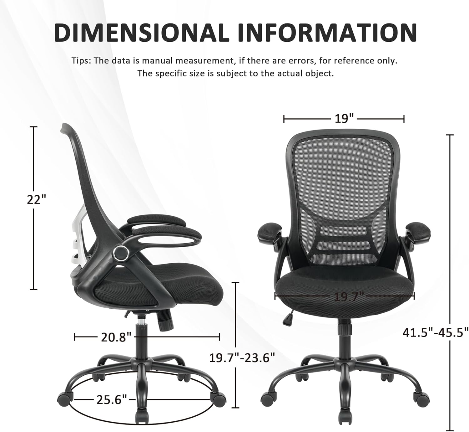 Silla de oficina ergonómica de malla giratoria para computadora, cómoda, brazos...