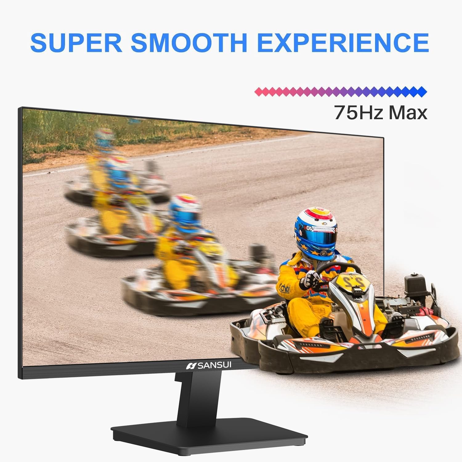 SANSUI Monitor de 22 pulgadas IPS Panel 1080p FHD 75Hz Monitor de computadora...