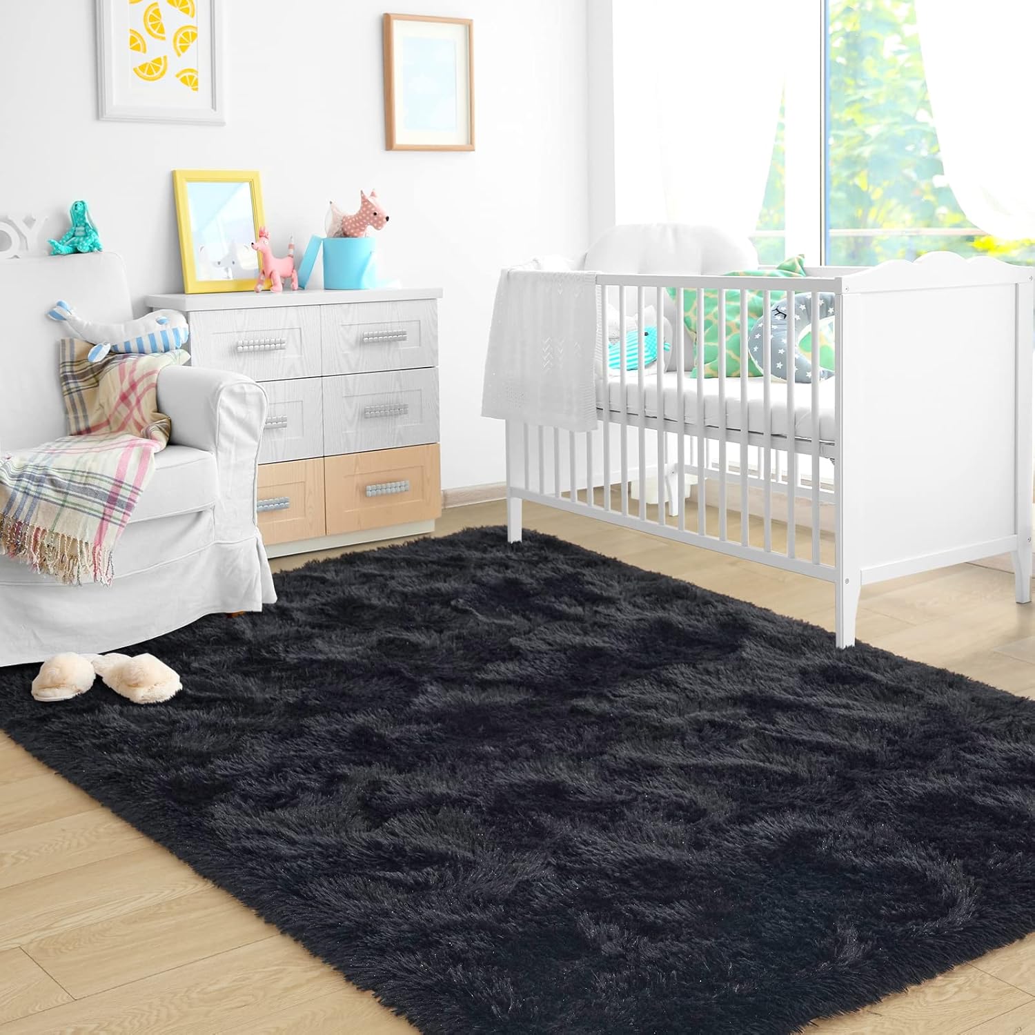 Alfombra suave y esponjosa para la habitación de los niños, decoración para la