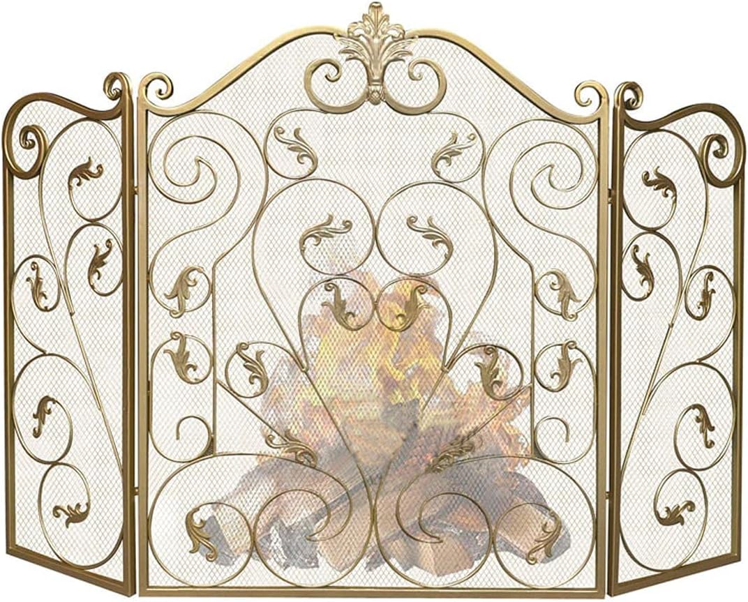 Pantalla plegable de metal decorativo de 3 paneles para sala de estar,...