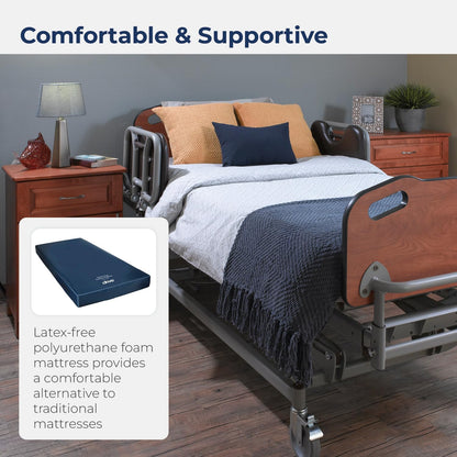 Colchón FoamQuick'n Easy Comfort, color azul