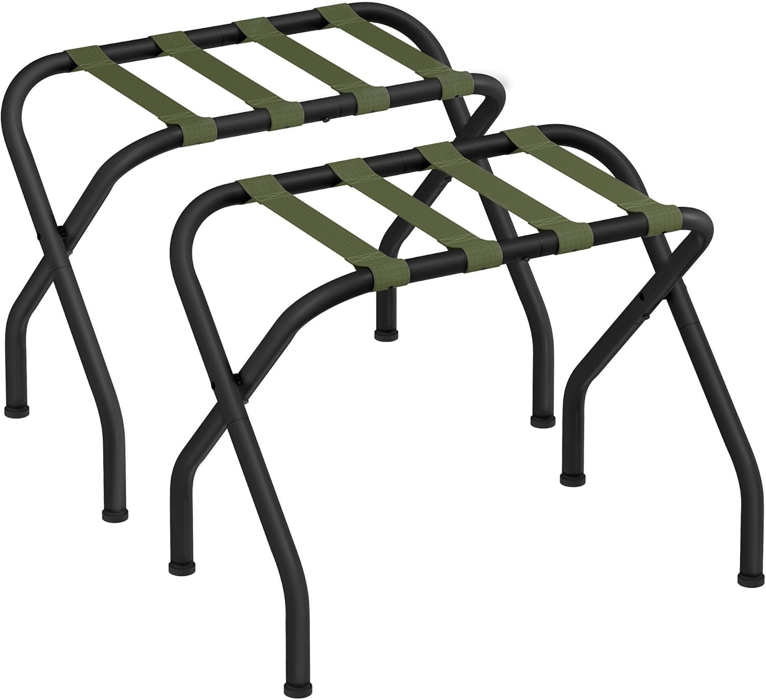 Portaequipajes para habitación de invitados, juego de 2 soportes para maleta,