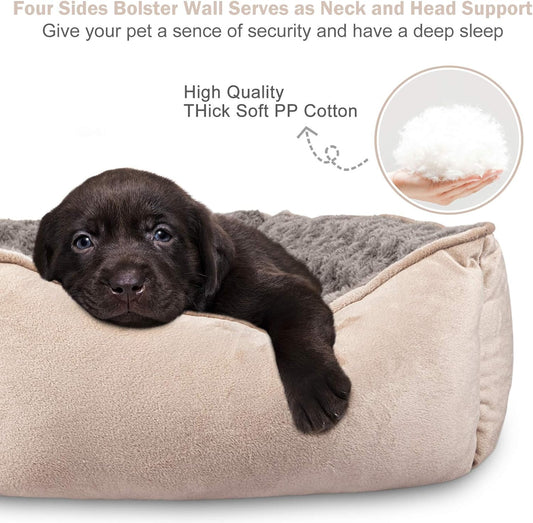 JOEJOY - Cama rectangular para perros grandes, medianos y pequeños, lavable a...