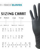 guantes negros descartables de látex, 12 pulgadas de longitud, grosor de 2164,
