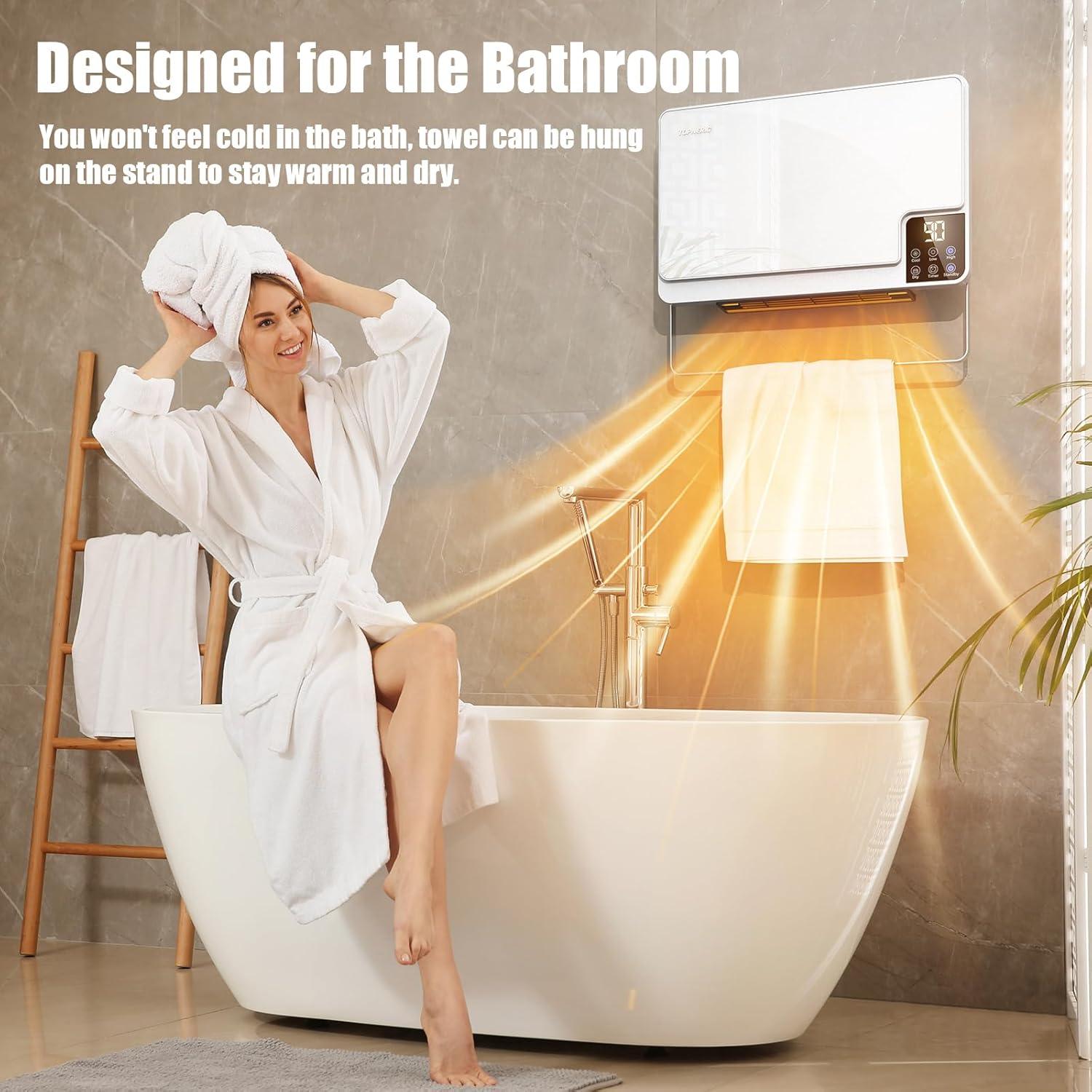 Calentador eléctrico para uso en interiores, calentador de pared enchufable de