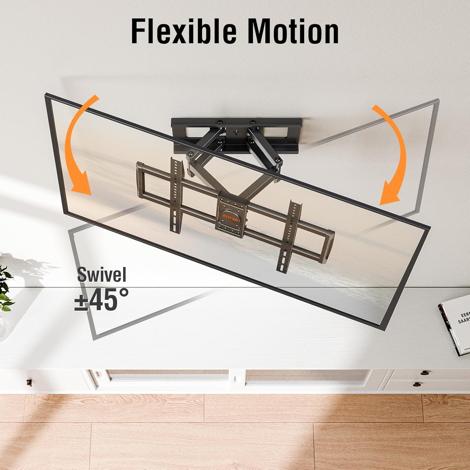 ELIVED Soporte de pared para TV con certificación UL para la mayoría de...