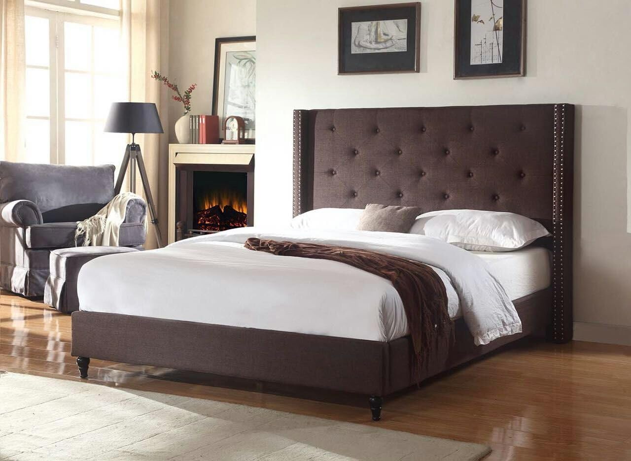 Cama con plataforma clásica con cabecero de 51 pulgadas, de la marca Home Life,