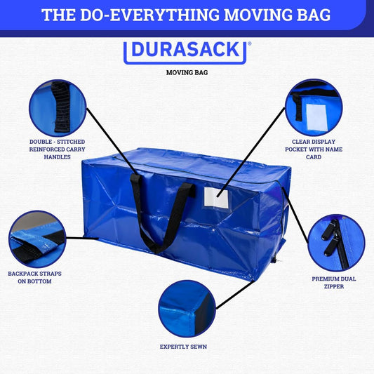 Bolsa de transporte resistente con cremallera, correas de transporte reforzadas