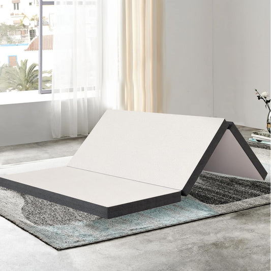 Colchón plegable Queen de espuma viscoelástica con funda transpirable y