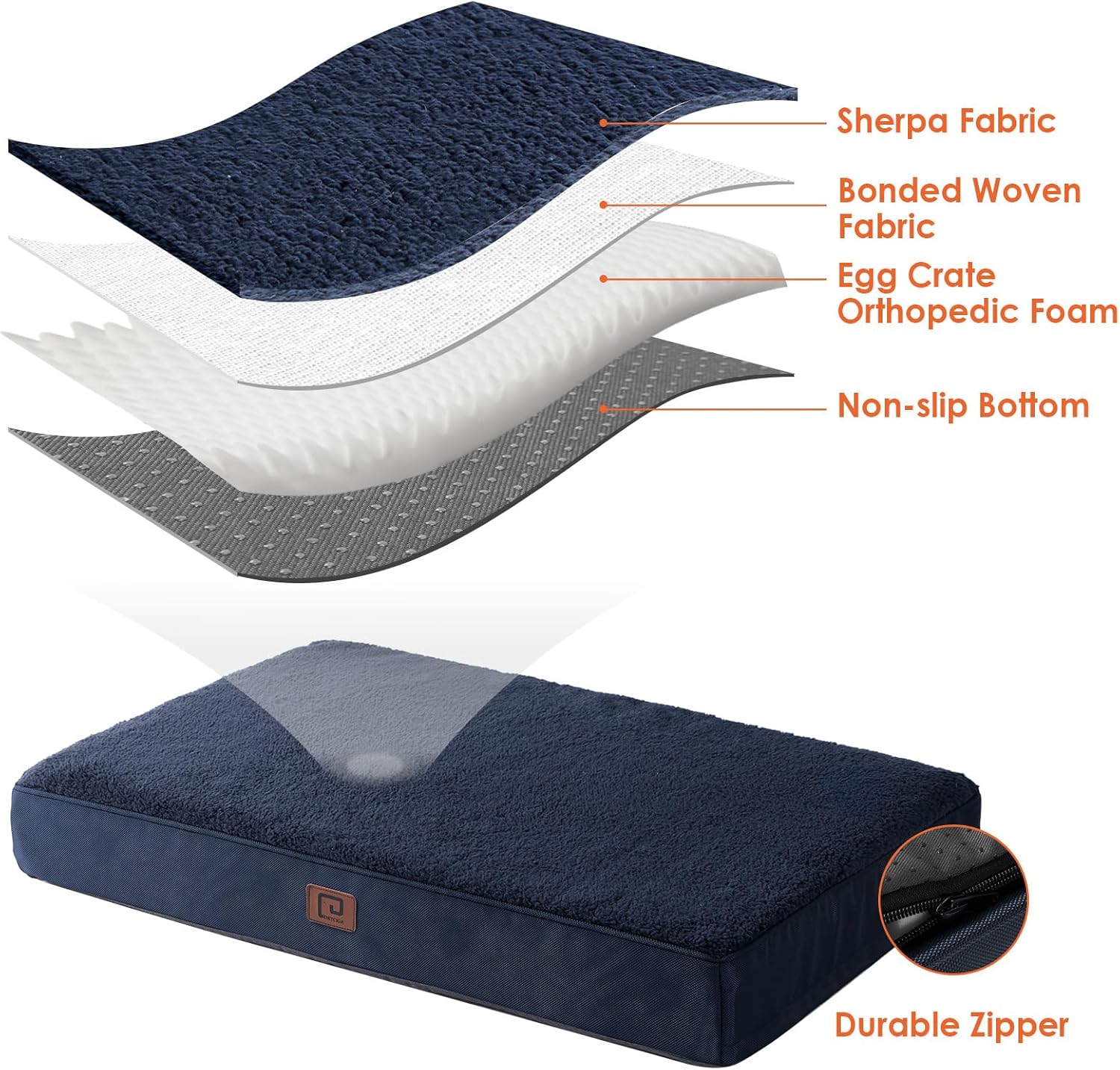 Camas ortopédicas XL para perros extragrandes con funda extraíble lavable,