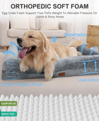 Cama para perro XL, cama ortopédica lavable para perro con funda extraíble,...