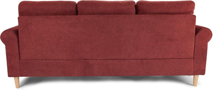 2 piezas reversibles seccionales, rojo pimentón