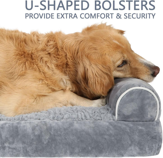 Cama grande para perros, camas para perros grandes, cama grande lavable con