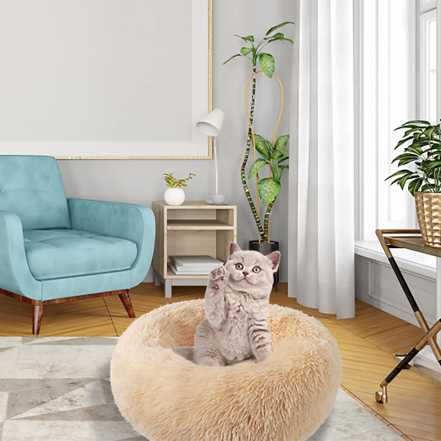 Camas para gatos de interior, cama para perros de 20 pulgadas para perros