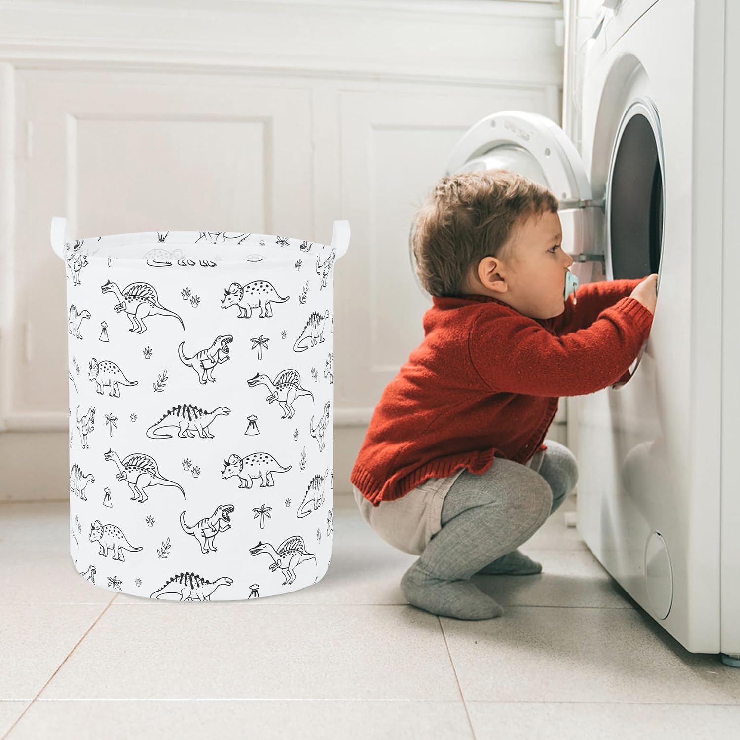 Cesta plegable para ropa sucia para bebé, para guardería, niñas, niños, cesta...