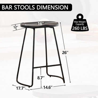 HeuGah Juego de 3 taburetes de bar, taburetes de bar con asiento de silla de...