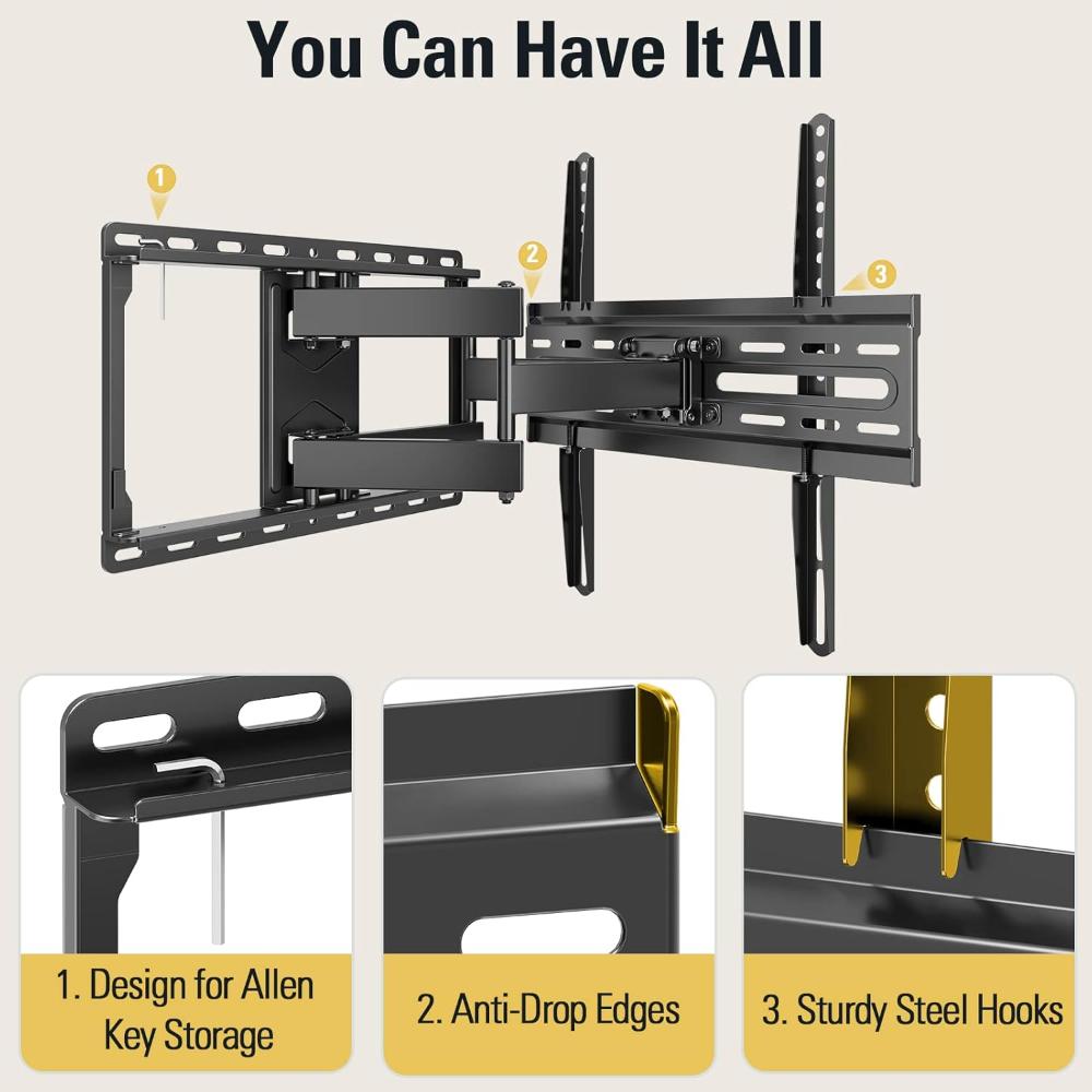 Soporte de TV en pared Mounting Dream, para TV de hasta 55"