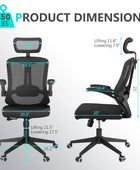 Comfy - Silla de oficina ergonómicas para el hogar, silla de computadora de...