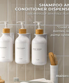MaisoNovo Dispensador de champú y acondicionador, dispensador de jabón de ducha...