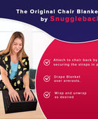 La manta original para silla de oficina de SnuggleBack acogedora y cómoda funda...