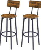 Mesa de bar redonda y taburetes para 2, juego de comedor de 3 piezas, encimera