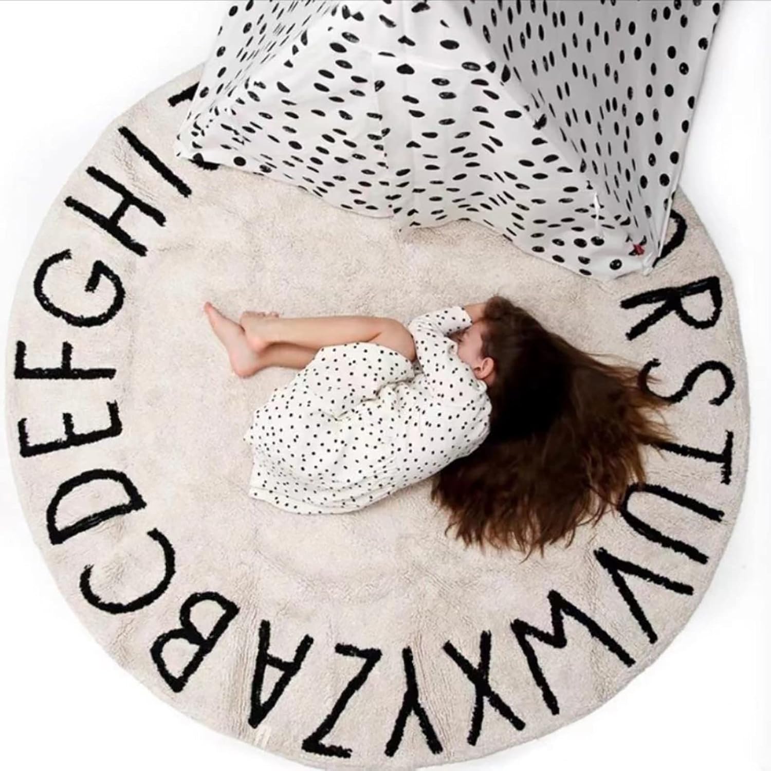 Alfombras suaves para dormitorio, 3 x 3 pies, antideslizantes, alfombra de baño
