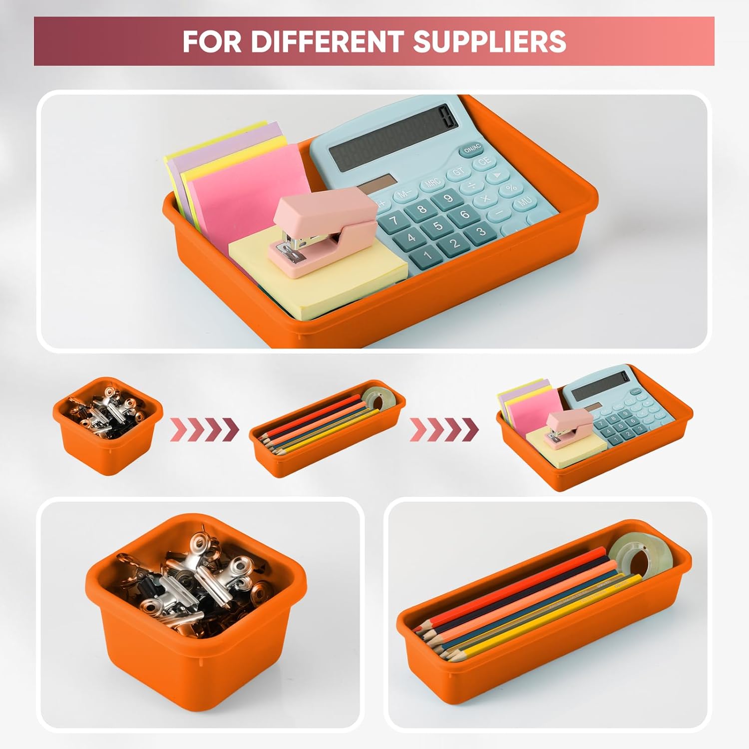 Organizador de cajones de escritorio de 32 piezas, bandeja de organización de...