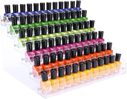 Organizador de esmalte de uñas, 6 capas de acrílico para esmalte de uñas,