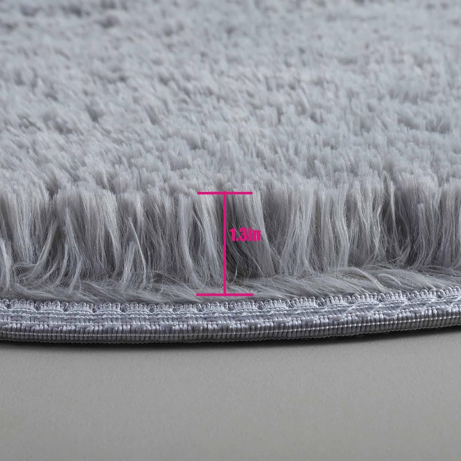 Alfombra mullida para dormitorio, 4 x 4 pies, alfombra suave para habitación de
