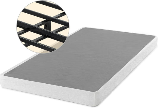 Zinus, Smart Box Spring, Estructura de Baja Altura de 5 pulgadas, Acero, Blanco