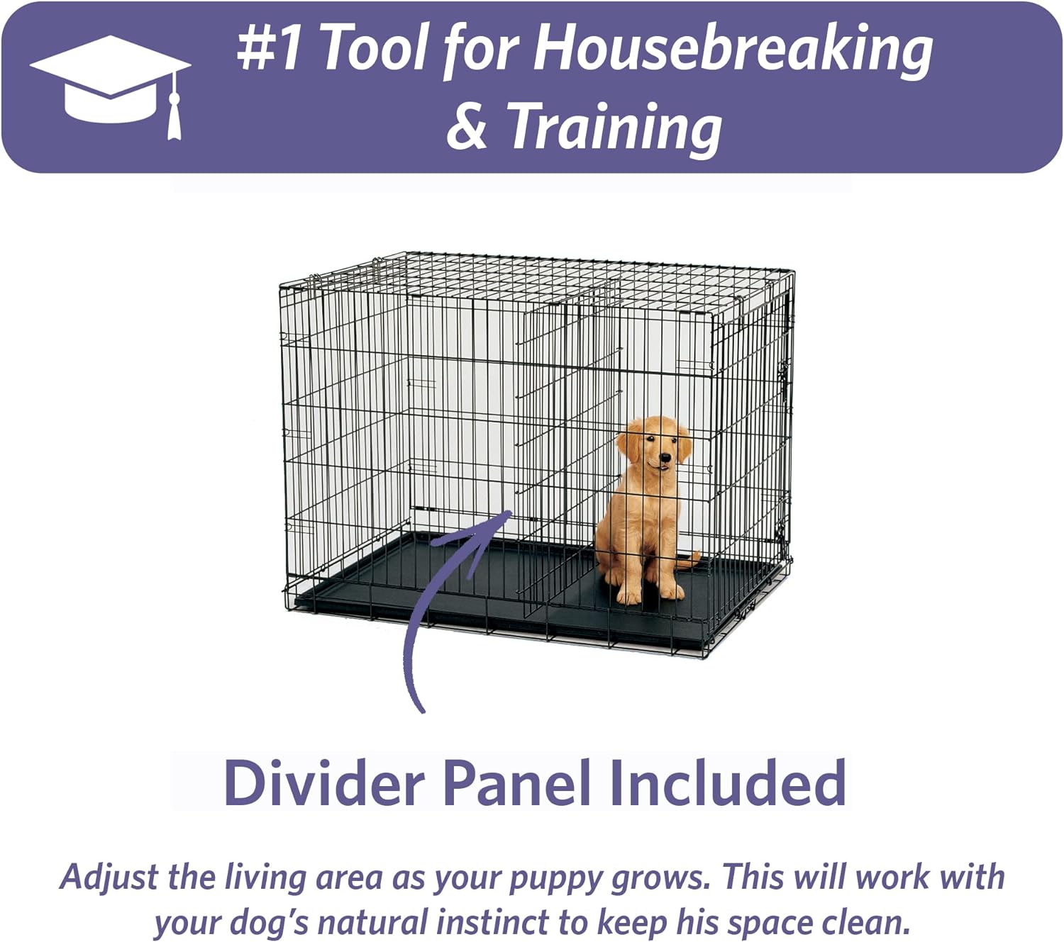 MidWest Homes for Pets - Jaula para perros iCrate de una puerta, mejorada,...
