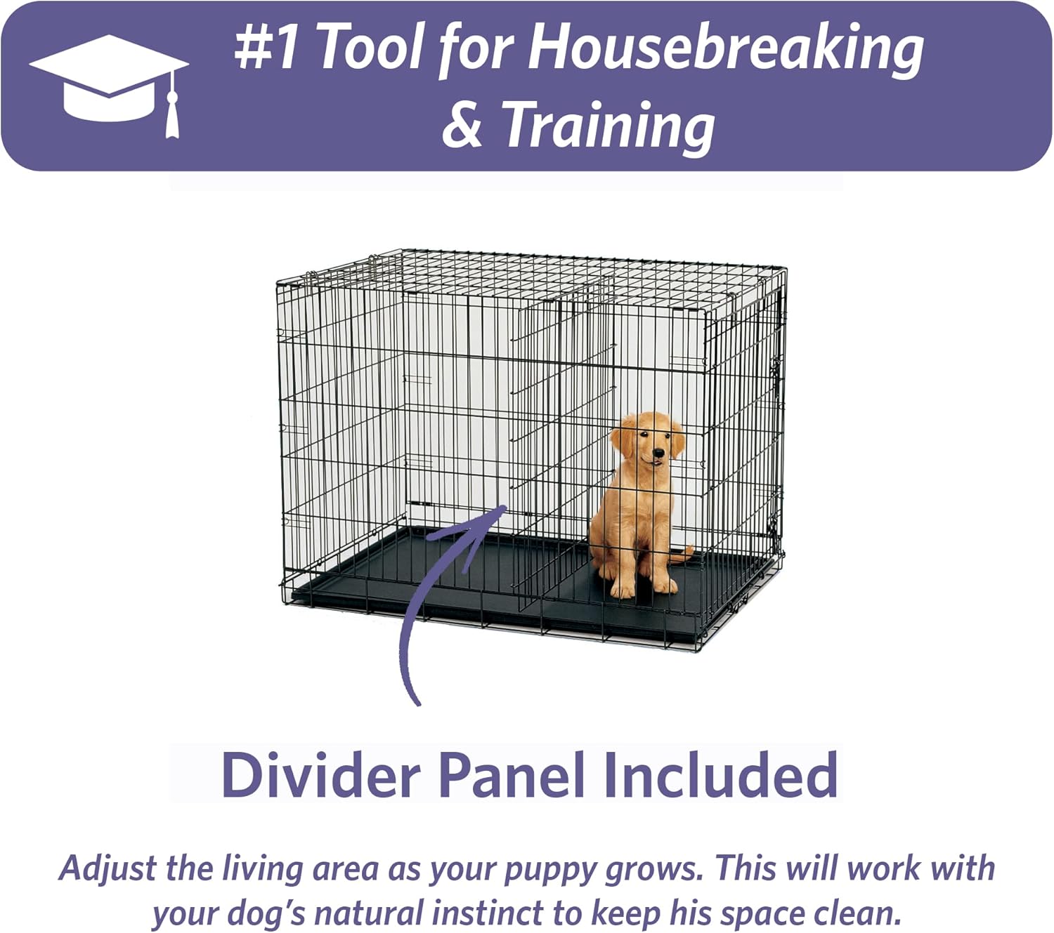 MidWest Homes for Pets - Jaula para perros iCrate de una puerta, mejorada,...