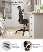 Silla de oficina, silla de escritorio ergonómica con soporte lumbar ajustable y...