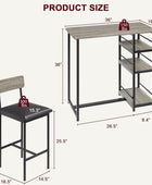 Juego de mesa de comedor para 2, mesa de cocina y sillas para 2 con sillas