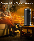 Calentador de espacio de 1500 W de 16 pulgadas con control remoto y termostato,...