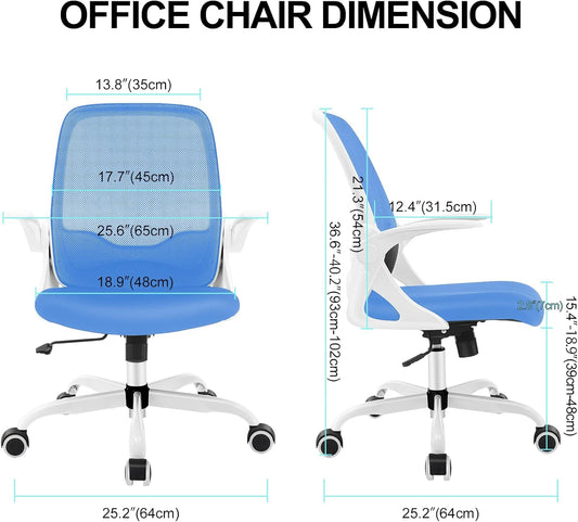 KERDOM Silla de oficina, silla de escritorio ergonómica, silla de computadora...