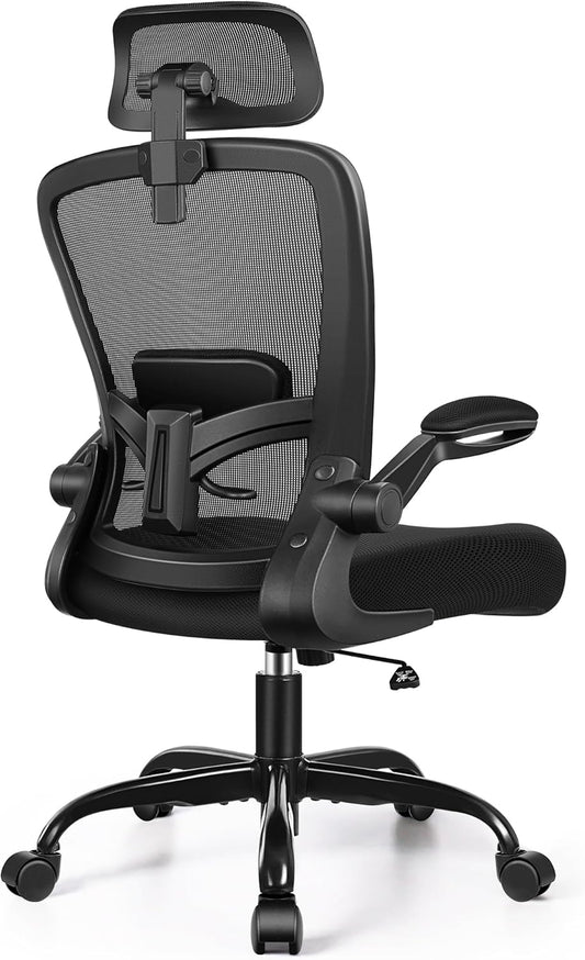 FelixKing Silla de oficina ergonómica, silla de escritorio con reposacabezas...