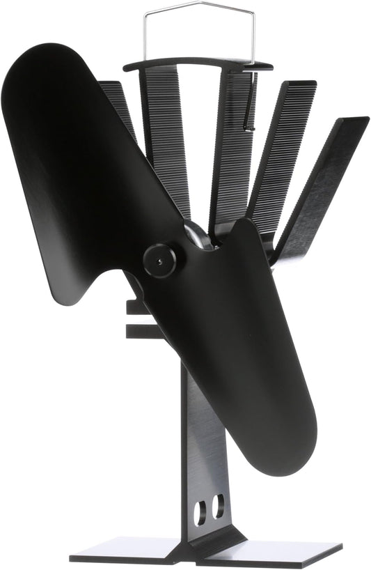 Caframo Ecofan Original - Ventilador estufa con paletas, Metal, Negro (Black...